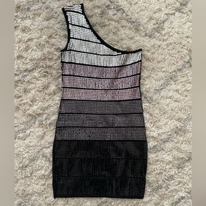 Arden B sequin one shoulder dress